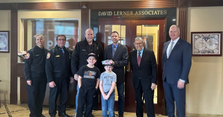 David Lerner Associates Going Out Of Business Running Club and David Lerner Associates Donate Funds to Police Family